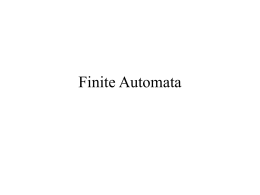 finite-automata - University of Alaska system