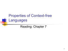 Properties of Context