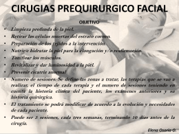 CIRUGIAS PREQUIRURGICO FACIALES