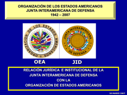 Presentacion OEA 20 Marzo 2007