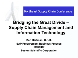 2005 Northeast Supply Chain Conference