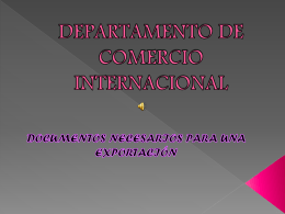 DEPARTAMENTO DE COMERCIO INTERNACIONAL