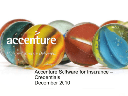 Accenture Software for Insurance