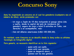 Consurso Sony www.albelda.info