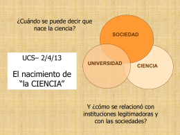 Diapositiva 1 - Unidad de Ciencia y Desarrollo: Inicio
