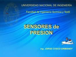 PRESION - Ing. Jorge Cosco Grimaney | Temas de Clases