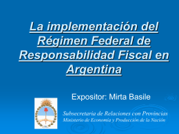 Regimen Federal de Responsabilidad Fiscal - home