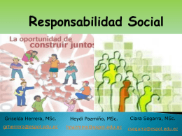 concepto Responsabilidad Social y al rol que nos