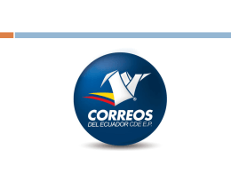 PROGRAMAS 2012 - Correos del Ecuador CDE EP