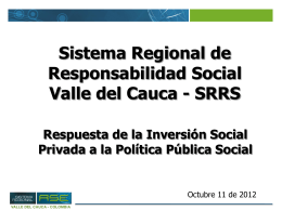 Sistema Regional de Responsabilidad Social Valle del …