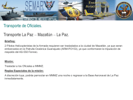 Transporte de Oficiales a Mazatlan
