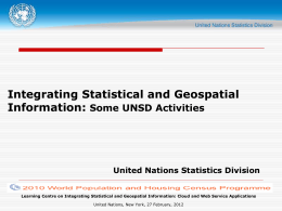 Statistical Analysis and Dissemination of Census Data