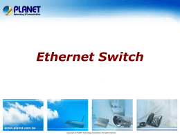 Sales Guide for Ethernet Switch