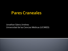 Pares Craneales - nutricion | Departamento de Ciencias