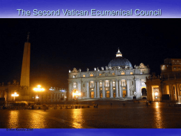 The Second Vatican Ecumenical Council
