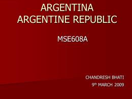 ARGENTINA ARGENTINE REPUBLIC