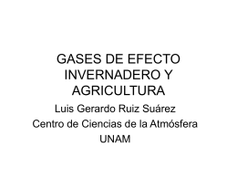 GASES DE EFECTO INVERNADERO Y AGRICULTURA
