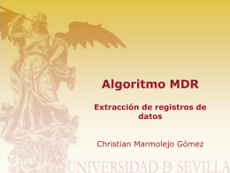 Algoritmo MDR - The Distributed Group