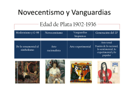 Novecentismo y Vanguardias