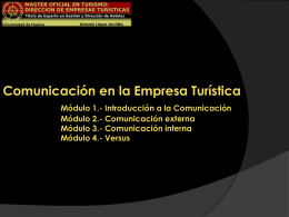Diapositiva 1 - Master Oficial en Turismo — …