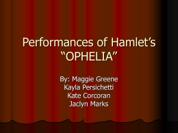 Performances of Hamlet’s “OPHELIA”