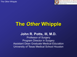 The Other Whipple