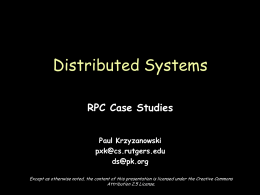 RPC case studies - gcu