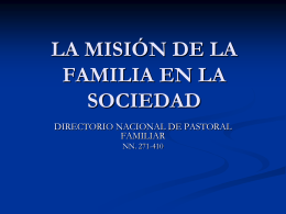 CURSO NACIONAL DE PASTORAL FAMILIAR