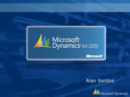 Microsoft Dynamics AX Overview