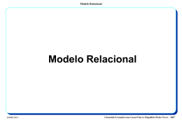 Modelo Relacional - ISEG - Instituto Superior de Economia