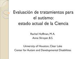 Evidence-based and Fad Treatments for Autism