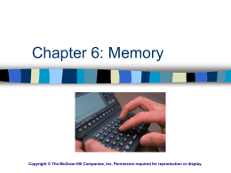 Chapter 7: Memory