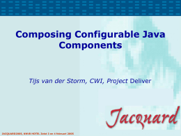 Composing Configurable Java Components