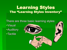 Learning Styles - South Texas College