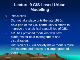 Urban GIS Application