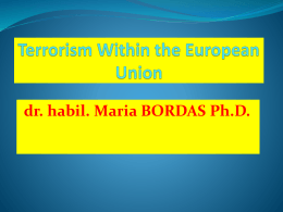 Terrorism in Europe - UNI-NKE