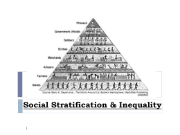 Social Stratification & Inequality