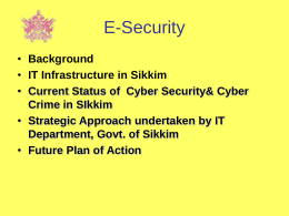 Status of Cyber Crime in Sikkim