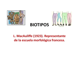 BIOTIPOS - CLARISAUPES