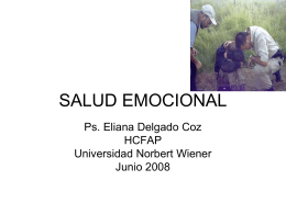 SLUD EMOCIONAL - .:: Universidad Privada Norbert Wiener