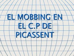 EL MOBBING EN EL C.P DE PICASSENT