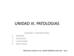 UNIDAD III. PATOLOGIAS
