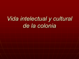 Cultura colonial - U of L Class Index