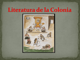 Literatura de la Colonia - INTENTANDO ESCRIBIR MEJOR | …