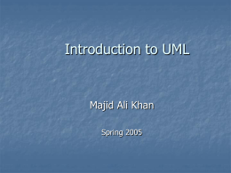 Introduction to UML - University of Central