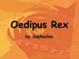 Oedipus Rex - Connecticut Technical High School System