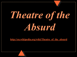 Theatre of the Absurd - Mount Vernon Nazarene University