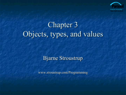 Types and Variables - Bjarne Stroustrup's Homepage