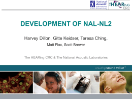 NAL-NL2 (National Acoustics Laboratories)