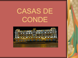 CASAS DE CONDE